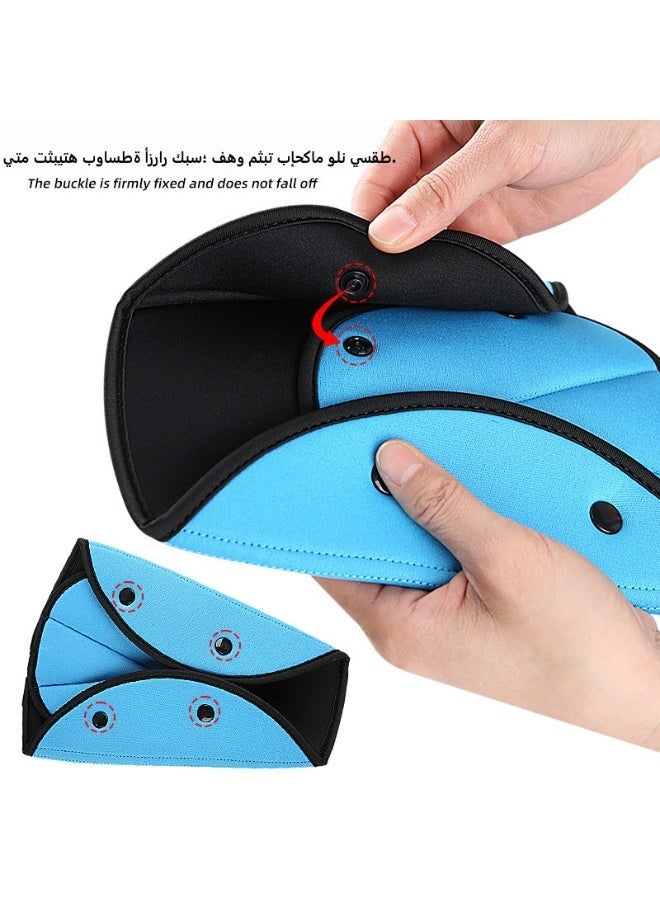 غطية حزام أمان للأطفال ناعمة، وسادة كتف واقية، تنفسية، لطيف على البشرة، مناسبة للأطفال الصغار، حجم عالمي لجميع السيارات - Image 4